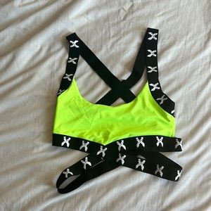 Excision Cross Strap Green Rave Top